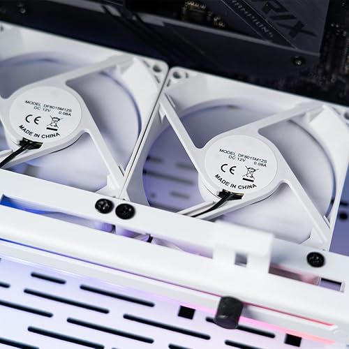 Miniatura 7 de AsiaHorse Enfriador de tarjetas gráficas con ARGB 5V 3Pin LED y tres ventiladores de 3.150 in, soporte para tarjeta gráfica LED RGB, enfriador de