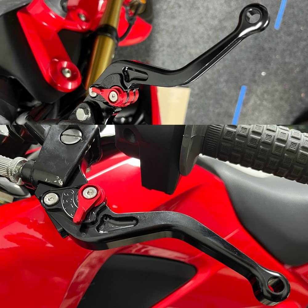 Moto Leviers d'embrayage De Frein pour CBF 125 Stunner 2009 2010 2011 2012 2013 2014 CNC Aluminium Réglable Moto Frein Embrayage Levier Poignées (Couleur : Short10)
