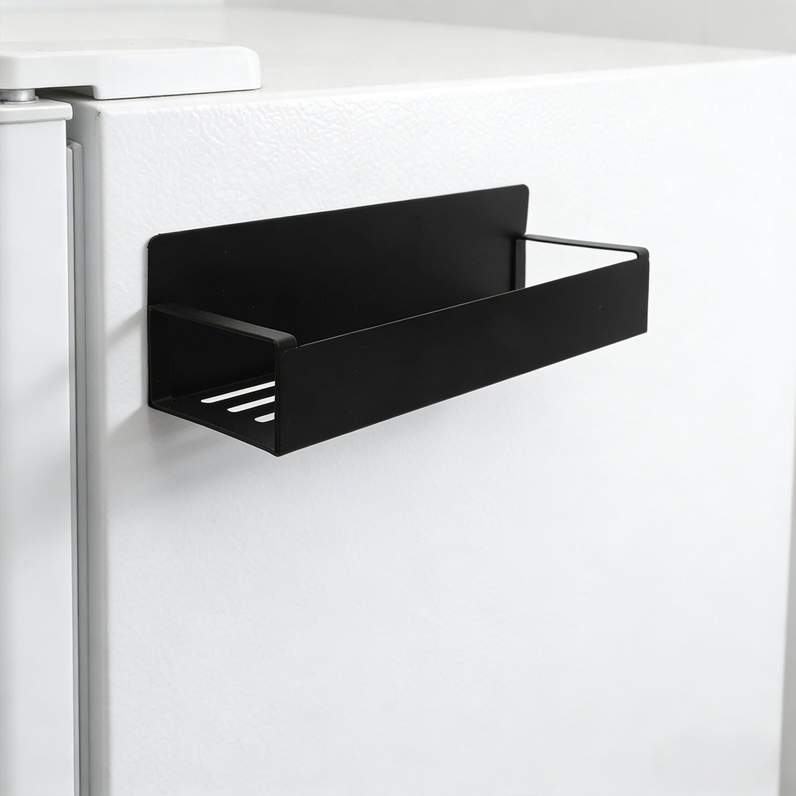 2 Szt. Magnetyczny Regał Przypraw z Haczykami Szt Stal Węglowa Mocny Uchwyt Magnetyczny Do Lodówki Organizer Kuchenny Do Słoików i Butelek Oszczędzający Miejsce Szafce i Blacie