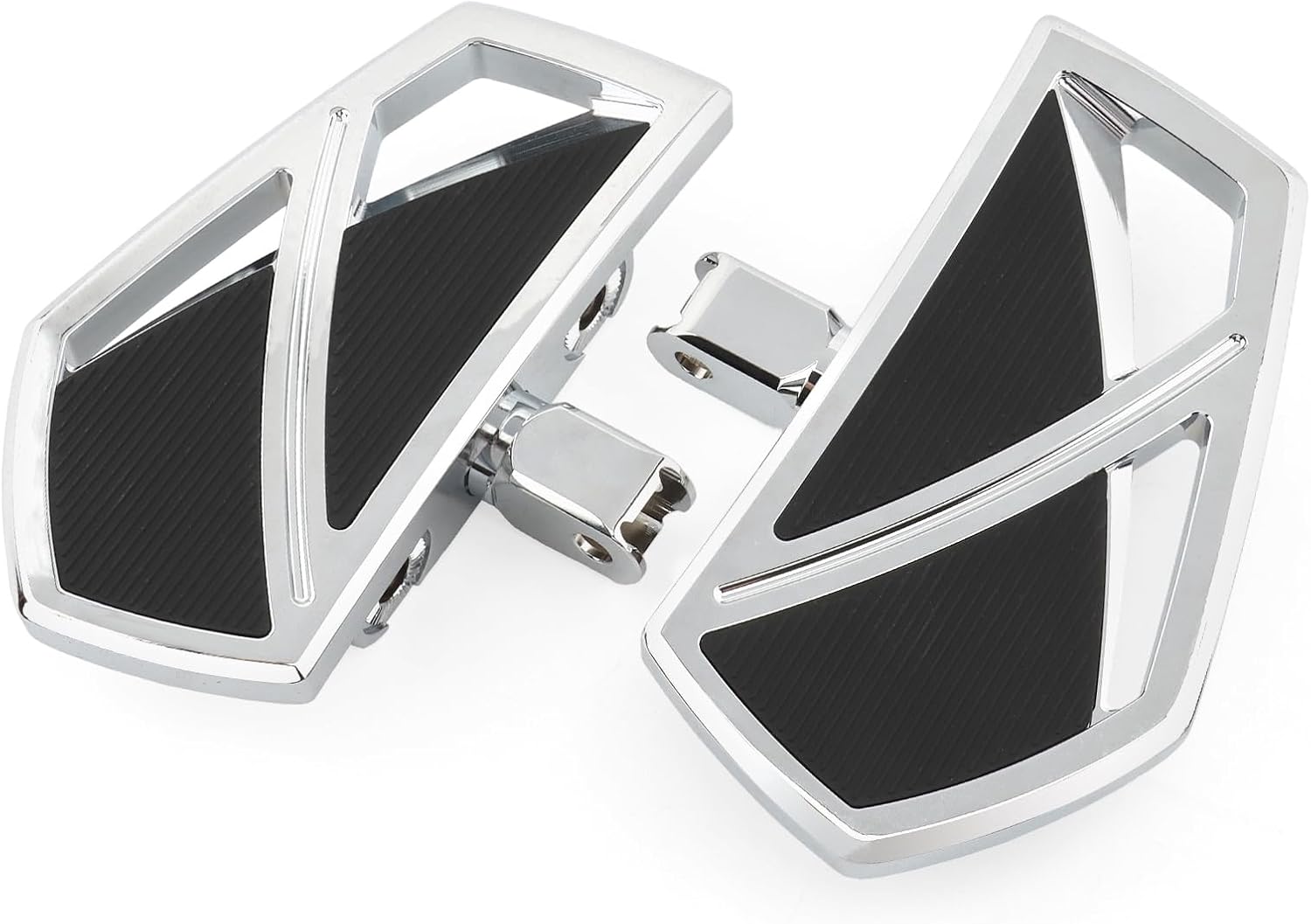 Motorcycle Mini Floorboards Phantom Front Foot Pegs Fit for Honda Shadow VT750 VT600C/CD VLX Deluxe Shadow VT1100C/C2 VTX1300C VTX1800F/C VT1300C Magna VF750C Sabre VF1100S V65 (Chrome)