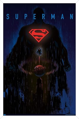 Miniatura 33 de Trends International DC Comics: Dark Artistic - Póster de pared de Superman, 34 pulgadas de largo x 22.4 W, versión premium sin marco