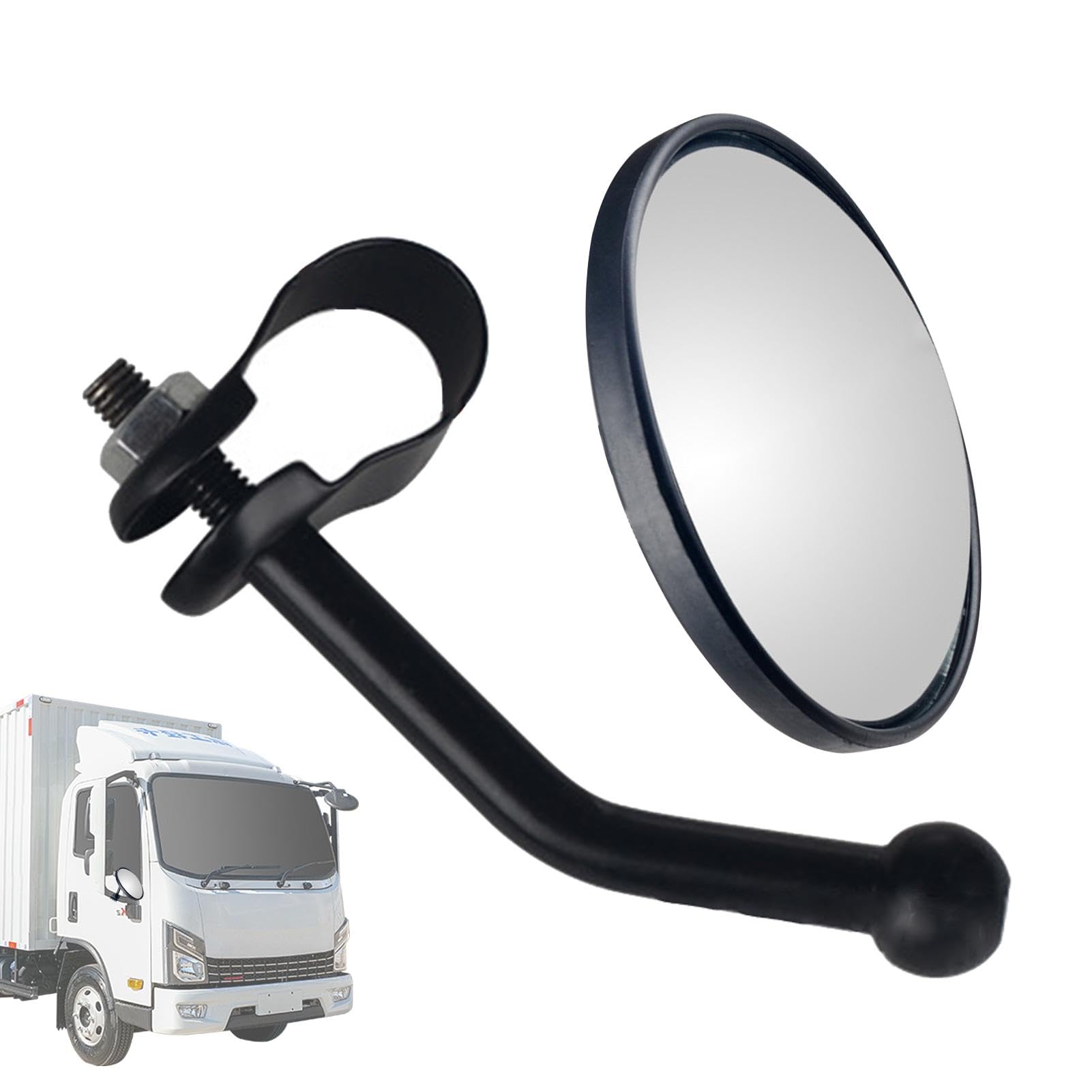 Rétroviseur D'angle Mort, Miroir Convexe De Camion - Rétroviseur Rotatif à 360 Degrés Avec Vision Plus Large - Accessoires Pour L'assistant De Recul - Installation Facile - Grand Miroir Auxiliaire à