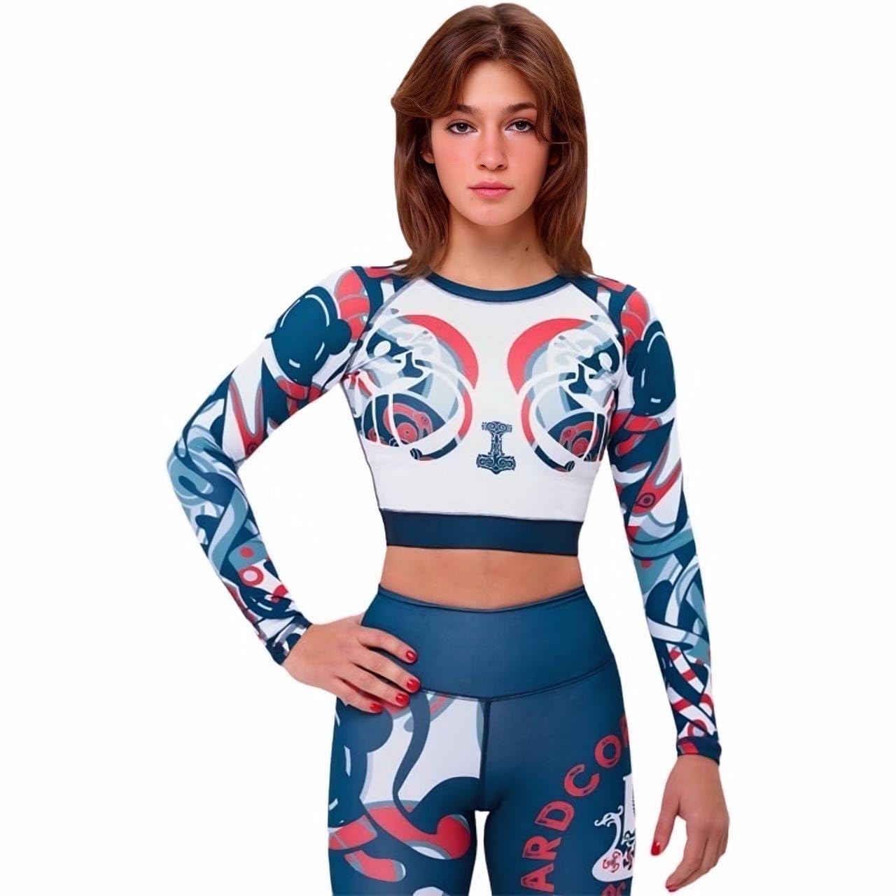 Hardcore Training Rashguard Mujer Camiseta Manga Larga MMA Compresión