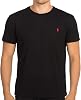 POLO RALPH LAUREN Camiseta de Cuello Redondo con Logo Pony para Hombre, Negro RL, Grande 1