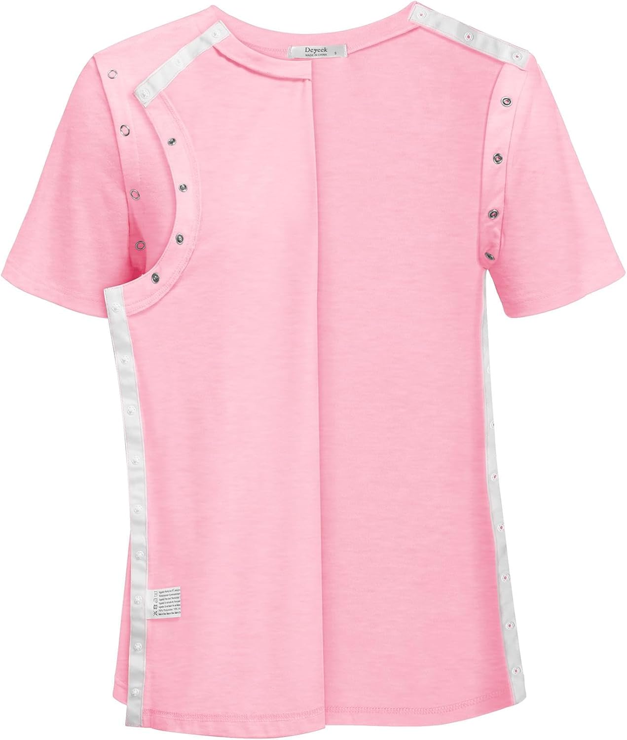 Deyeek Post Surgery Shirts Women Shoulder Recovery Tear Away Chemo Port Access Rotator Cuff Rehab Adaptive Clothing Hospital - Image 3