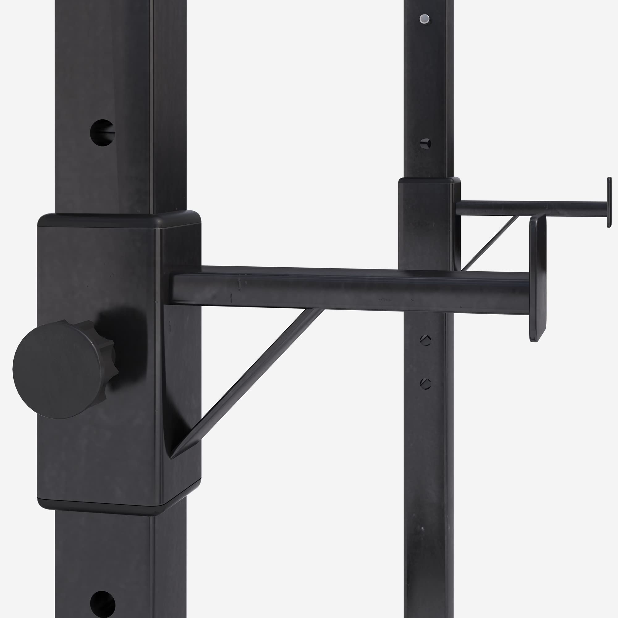 GORILLA SPORTS® Squat Rack - Regolabile In Altezza 105-172cm, Porta Manubri, Max. 500kg, Nero, Peso 9kg, Acciaio - Supporto Per Bilanciere, Coppia Barre Di Rastrelliera Pessi, Fitness