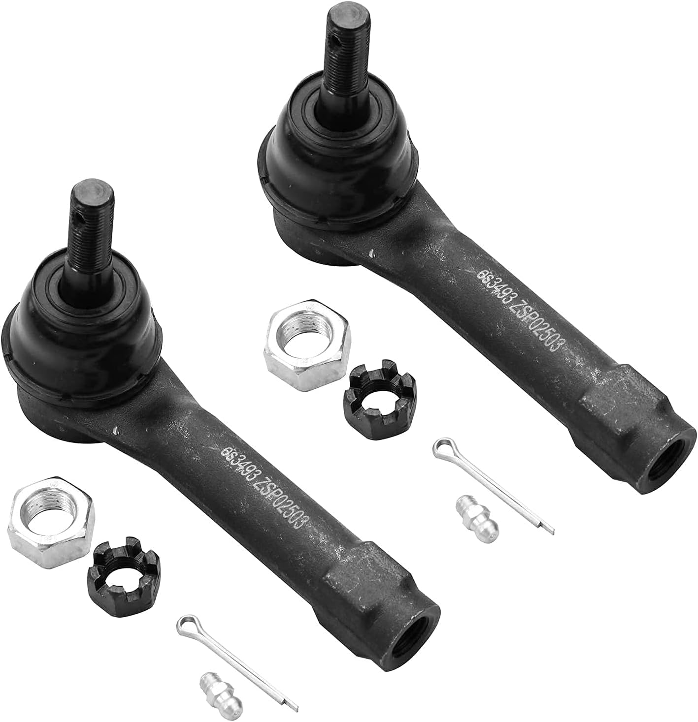 Detroit Axle - Front End 8pc Suspension Kit for Chevy GMC Sierra Silverado 1500 Yukon Tahoe, 2 Upper Control Arms, Upper & Lower Ball Joints, 4 Inner & Outer Tie Rods, for Cadillac Escalade EXT ESV