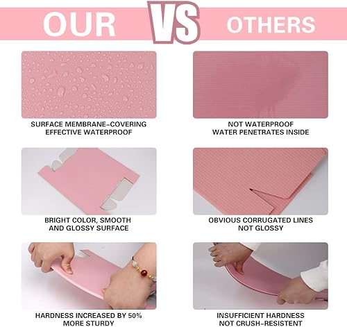 Miniatura 53 de Cajas de envío pequeñas de 6 x 4 x 2 pulgadas para pequeñas empresas, paquete de 30 cajas de correo moradas, caja de embalaje de cartón corrugado