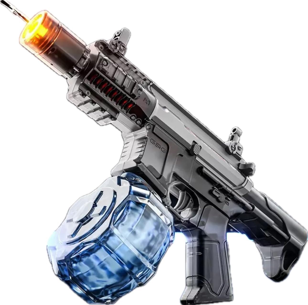 MAKJUNS Electric Water Gun for Adults Kids, Automatic Water Blaster with LED Light & Large Tank, Boys Girls Gift(SQ020A)