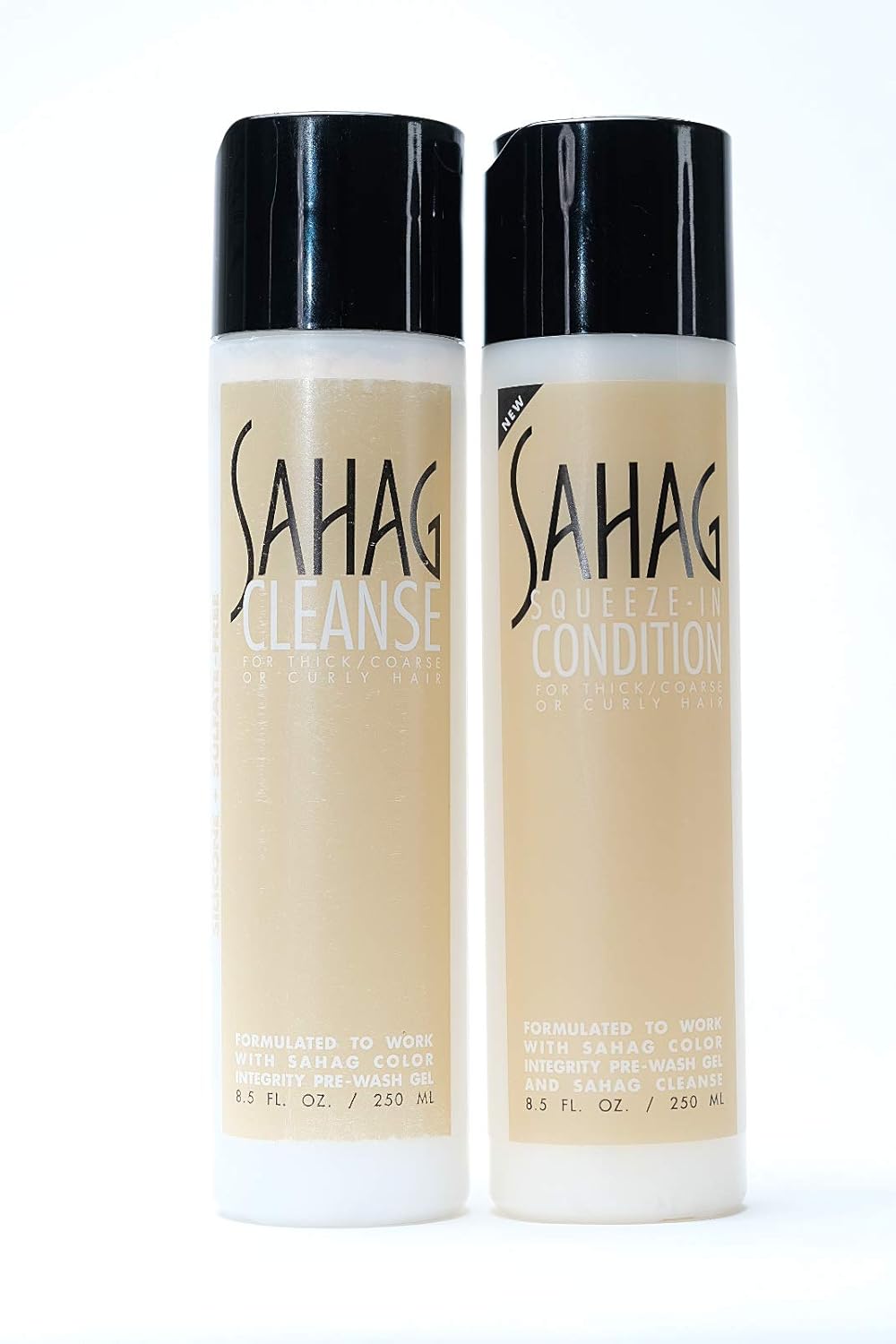 Sahag Cleanse Shampoo & Conditioner for Coarse, Curly or Thick Hair