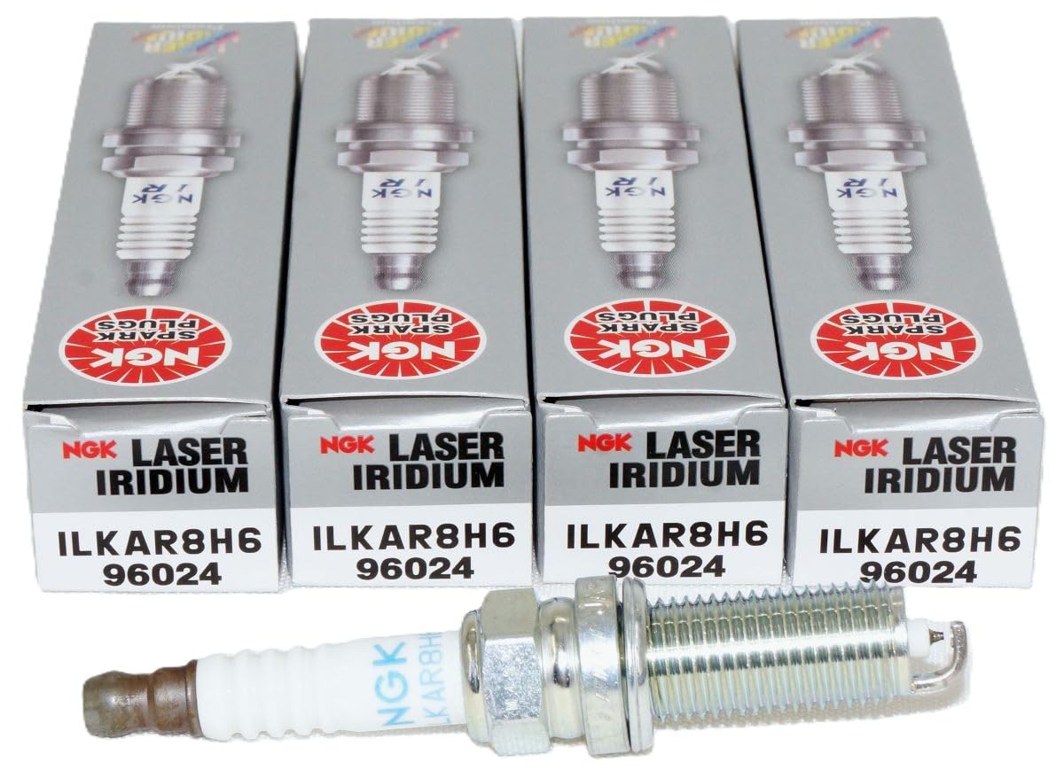 NGK 96024 ILKAR8H6 Iridium Spark Plug, Pack of 4