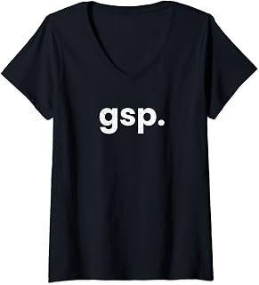 Womens GSP Greenville South Carolina Airport Code List GSP V-Neck T-Shirt