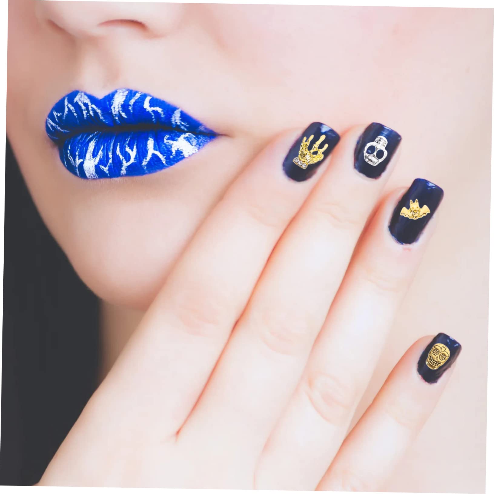 Beaupretty 360pièces Charms De Nail Art Forme De Crâne Pour Décoration Téléphones Accessoires Halloween