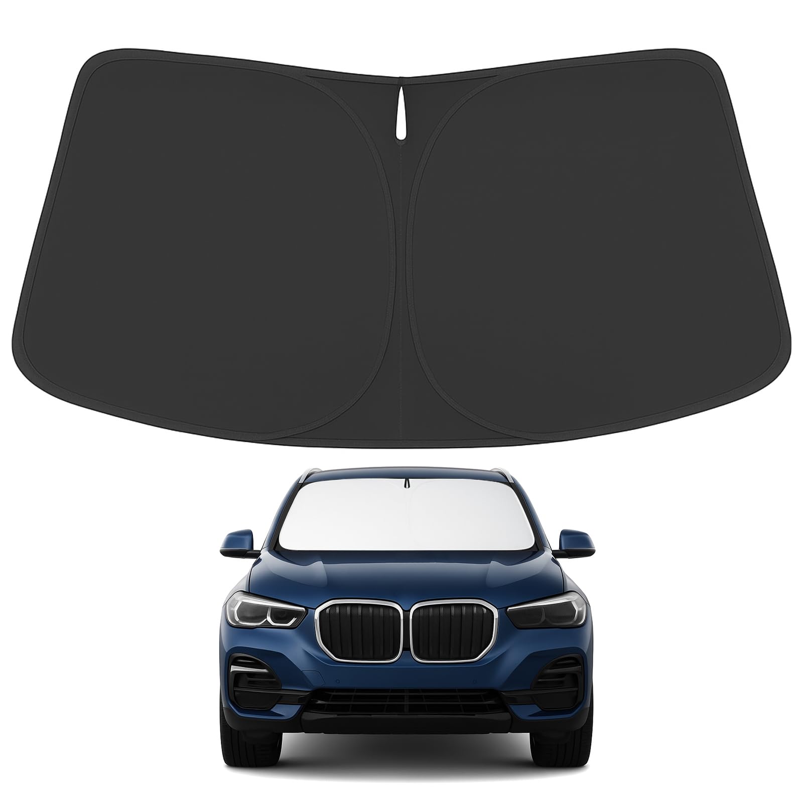 Proadsy Upgrade Front Windshield Sun Shade Foldable Sunshade Protector Custom Fit 2019-2024 BMW X5 M Sport xLine SUV Accessories