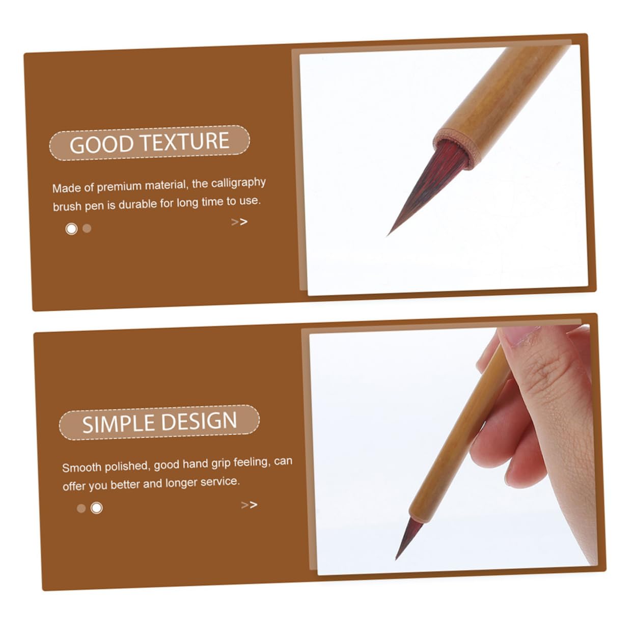 DOITOOL 5 Set Calligrafia Cinesi Per Scrittura Per Principianti E Strumento Leggero E Portatile Per Calligrafia Setole Morbide E Accessori 4 Pezzi*5