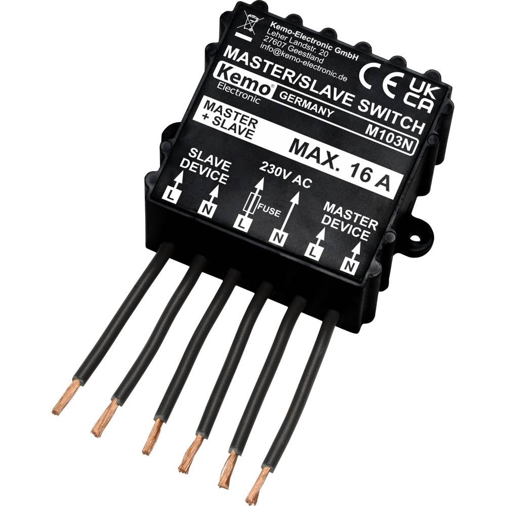 Interrupteur maître-esclave - Kemo - 230 V/CA (400 V/CA) - M103N
