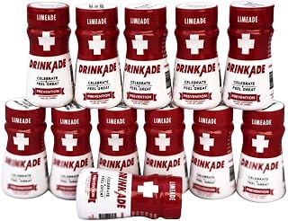 DrinkAde Prevention – Daily Wellness & Immunity Support Hydration Drink with Electrolytes, B Vitamins & Green Tea Extract – Sugar Free, 5 Calories, Vegan, Non-GMO (12 pack, Lemon)