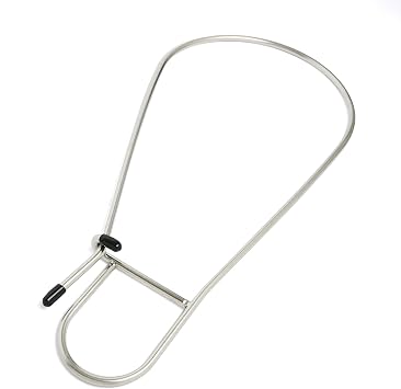 Calissa Offshore Tackle Kayak & Spearfishing Stainless Steel Fish Stringer Clip + 36 Steel Lanyard Speargun Spear Fishing Freediving Scuba Dive Diving Large Holder Stainless Steel - No Clip