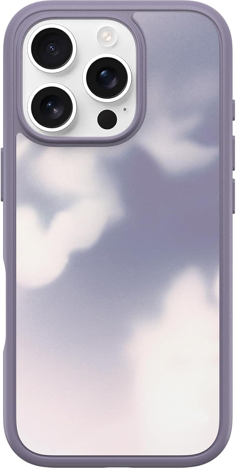 OtterBox iPhone 16 Pro - Symmetry Series+ Case - Warm Quilt (Pink) - Snaps to MagSafe - Ultra-Sleek - Raised Edges Protect Camera & Screen - Non-Retail Packaging