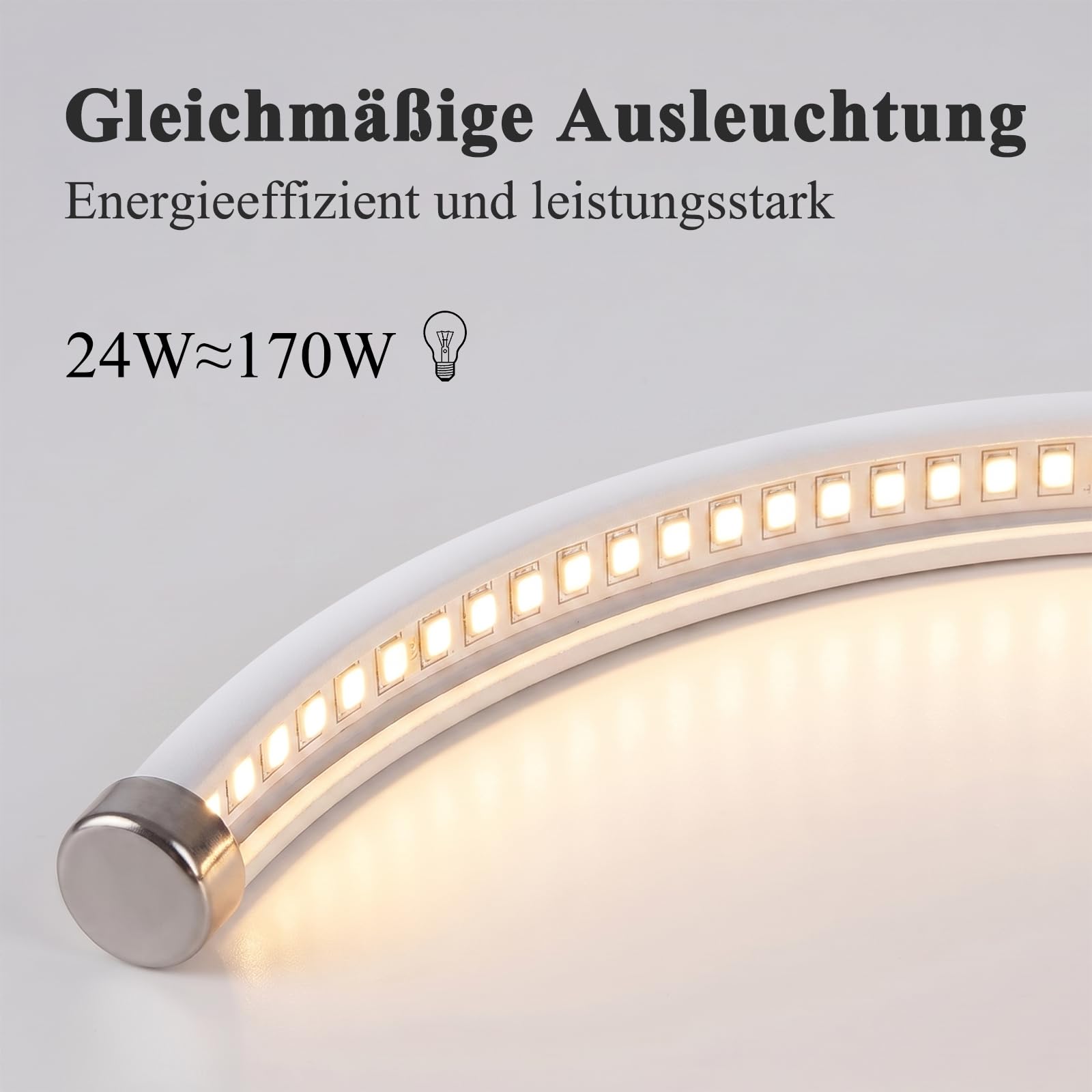 ZMH Plafonnier Cuisine Plafond LED 24W 3000K Luminaire chambre à coucher