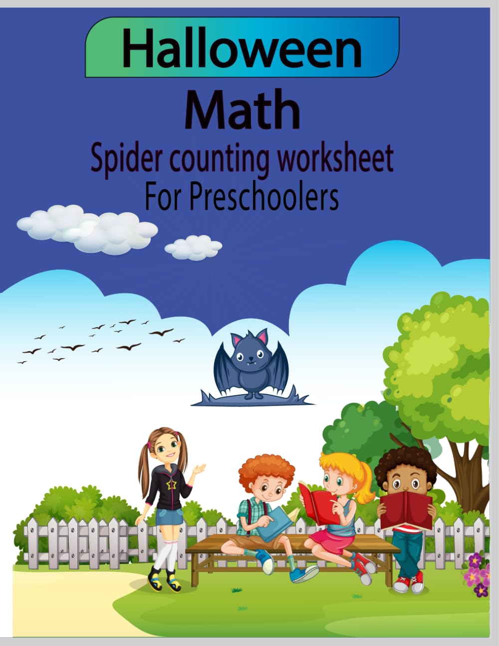 Spider counting number worksheet for Preschoolers: learning sweet the spider book