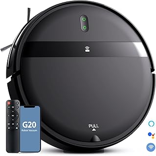 Robot Vacuum and Mop Combo, WiFi/Alexa/App, Smart Robotic Vacuum Cleaner, Ultra-Slim &amp; Quiet, Tangle-Free, Auto Recharge, Robot Vacuum Cleaner for Pet Hair/Carpet/Hard Floor product image