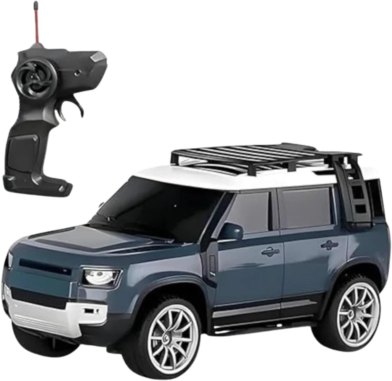 Defender Remote Control Car for Kids | RC SUV with LED Lights & Smoke Effect | USB Rechargeable ABS Off-Road Toy Vehicle | Birthday Gift for Boys and Girls