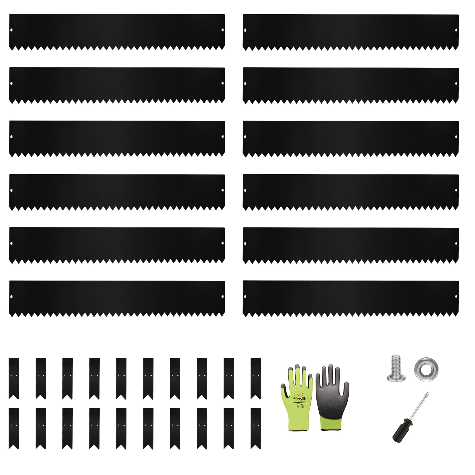 A ANLEOLIFE Galvanized Steel Garden Landscape Edging 