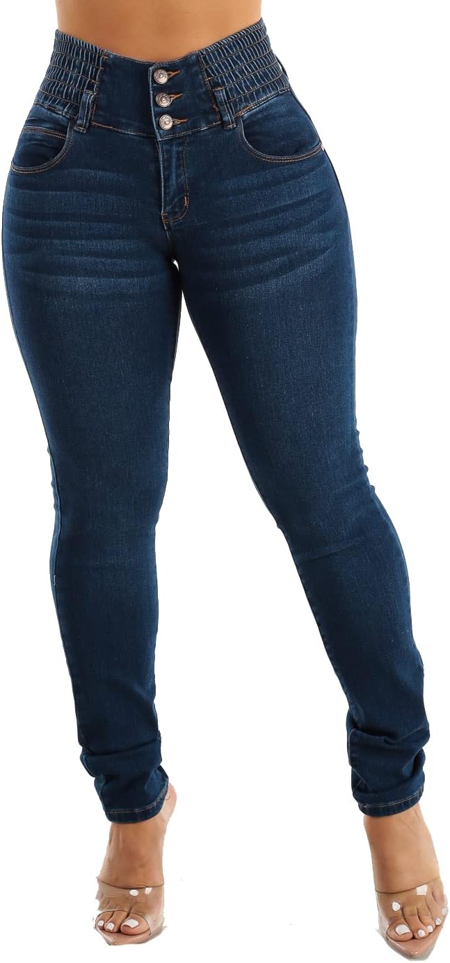Moda Xpress High Waisted Butt Lifting Jeans for Women - Colombian Design Jeans Levanta Cola - Image 7