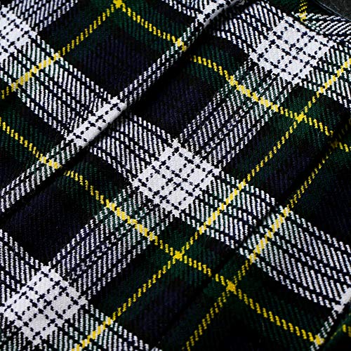 Womens 16.5 in Plaid Tartan Mini Kilt Skirt Dress Gordon 18 US4