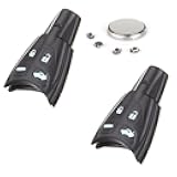 ECCPP Keyless Entry Remote Control Car Key Fob Shell Case 03-2009 Saab 9-3/03-2006 Saab 9-5 LTQSAAM433TX Key Fob Shell Case Replacement (Pack of 2)