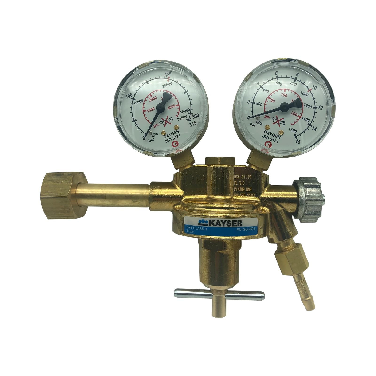 Kayser Sauerstoff-Druckminderer K 10 - 200 bar