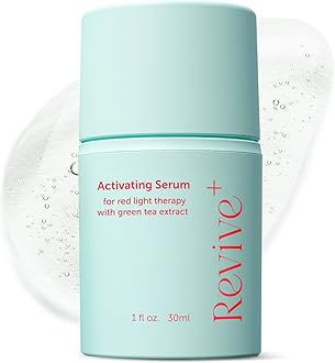 Red Light Therapy Activation Serum - Amplify Effects & Reduce Wrinkles with Hydrating Serum for Face - Green Tea Serum - Hydrating Face Serum Skin Care Routine - Hyaluronic Acid Serum for Face - 1oz