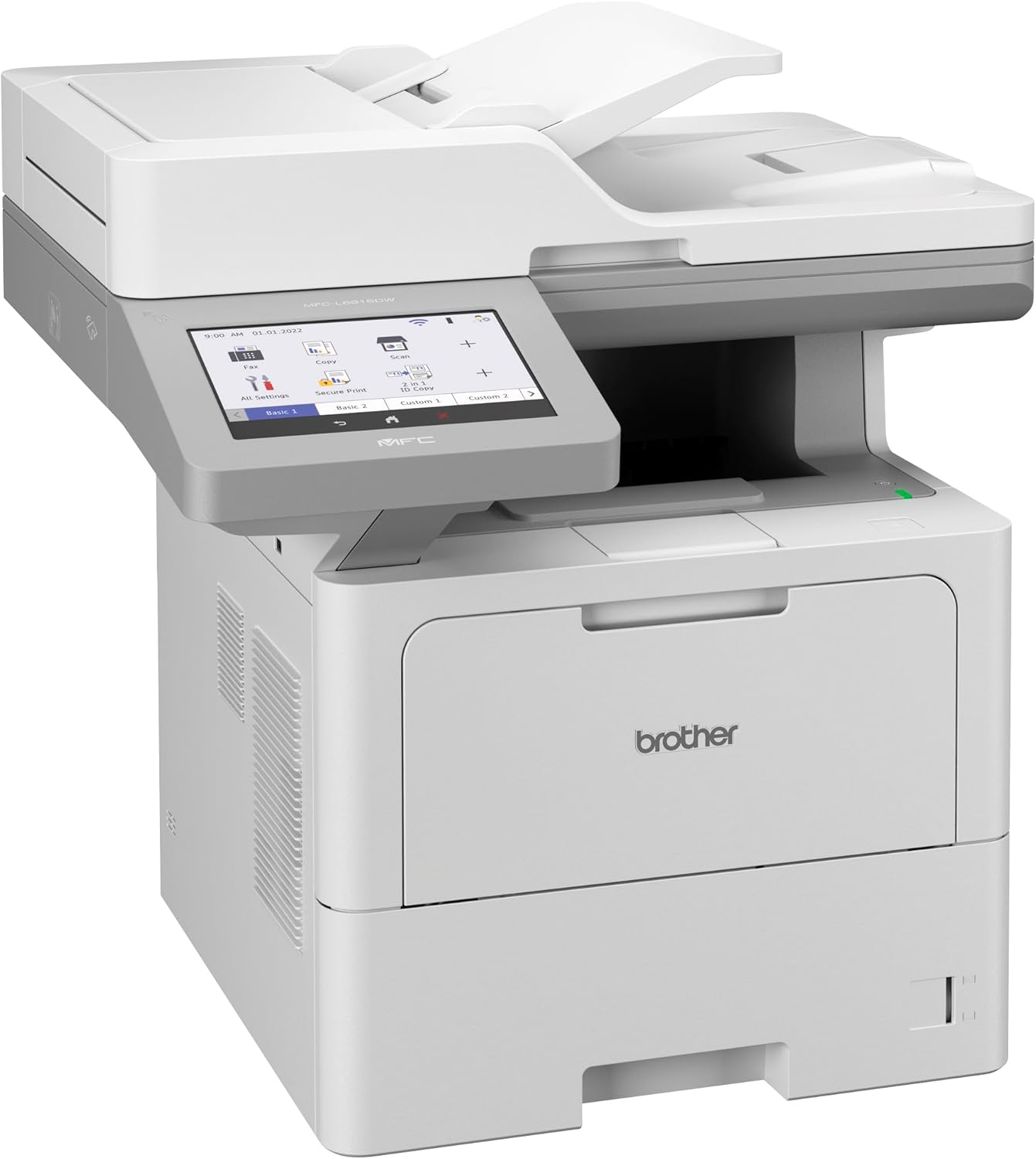 Brother MFC-L6915DW Wireless Laser Multifunction Printer - Monochrome - Copier/Fax/Printer/Scanner - 52 ppm Mono Print - 1200 x 1200 dpi Print - Automatic Duplex Print - Up to 160000 Pages Monthly -