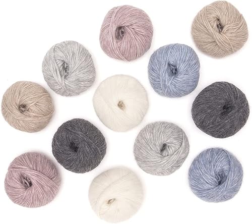 Miniatura 9 de Pullu - Juego de 3 madejas de lana merina de alpaca bebé (5.23 onzas), peso peinado, procedente directamente de Perú, celestial, suave y perfecto