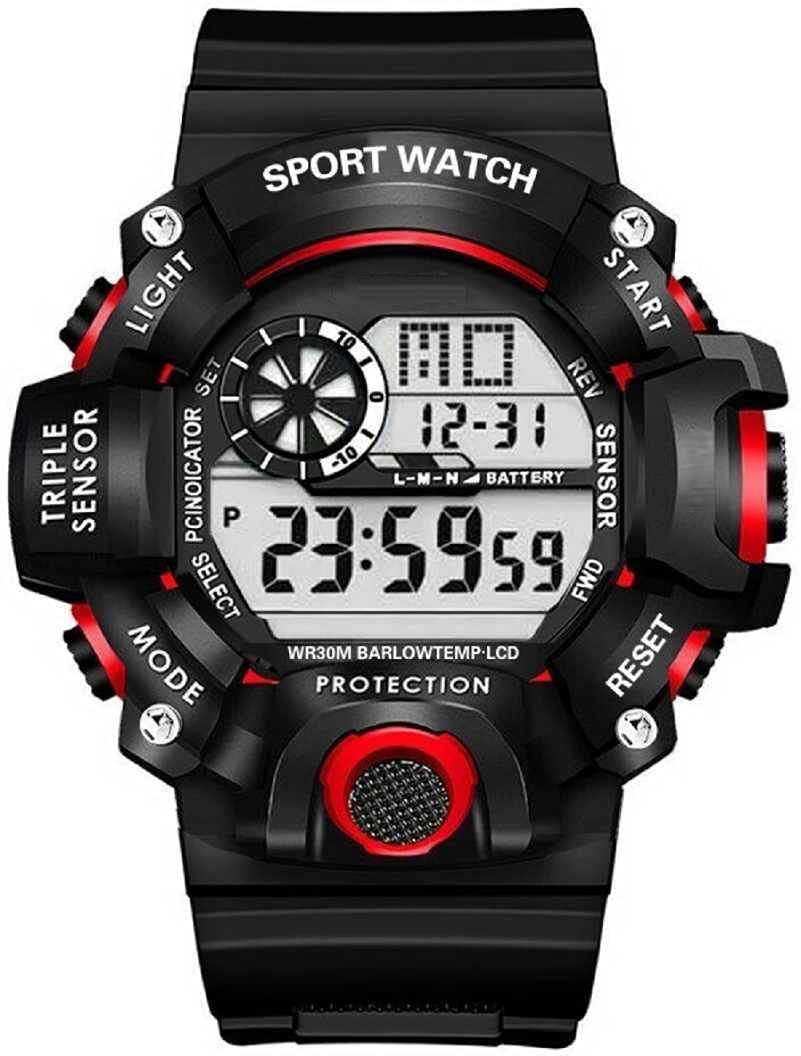 REDUX Resin Digital Watch With Square Led Shockproof Multi-Functional Watch For Boys & Men, Band_Black (B09C8Y5ZN2) Amazon Price History, Amazon Price Tracker