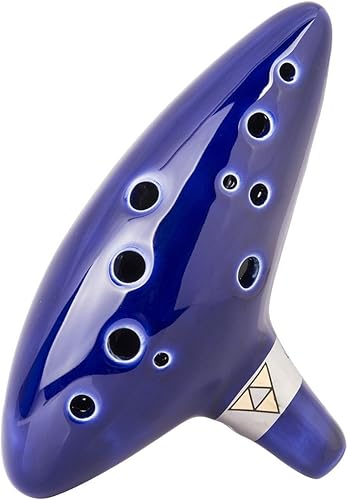 Ocarina de tiemmpo tribuerza de Totmc Tiempo de leyenda Zelta Link 12 Agujero Alto C Ocarina tono mediant zelda réplica de cerámica cosplay + libro
