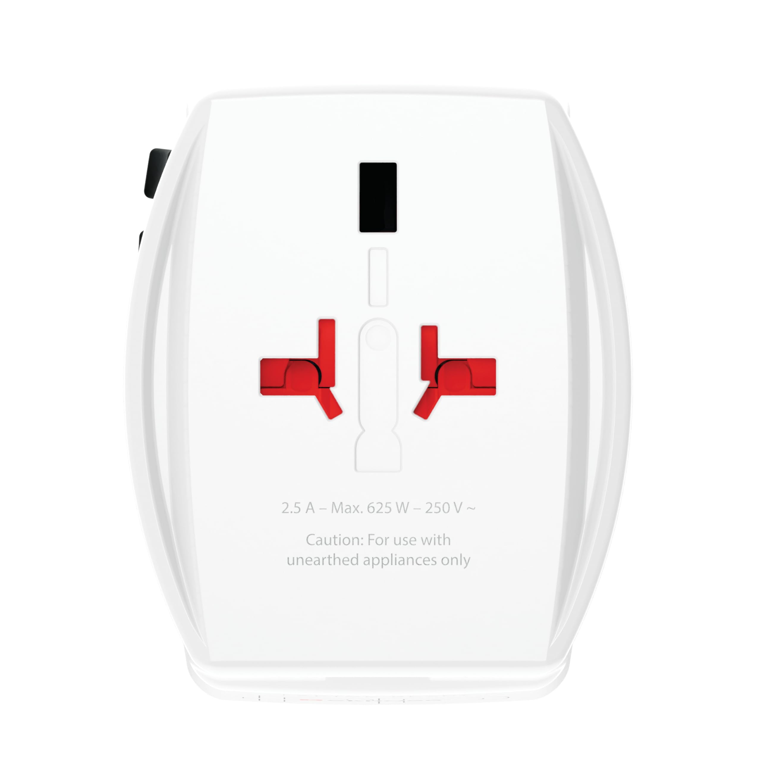 SKROSS -MUV USB AC45PD z kablem USB-C (160 cm) – 2-biegunowy uniwersalny adapter podróżny + 1 x USB C i 1 x USB 45 W – napięcie i moc: 100 V – 250 W/250 V – 625 W do laptopów, tabletów i smartfonów