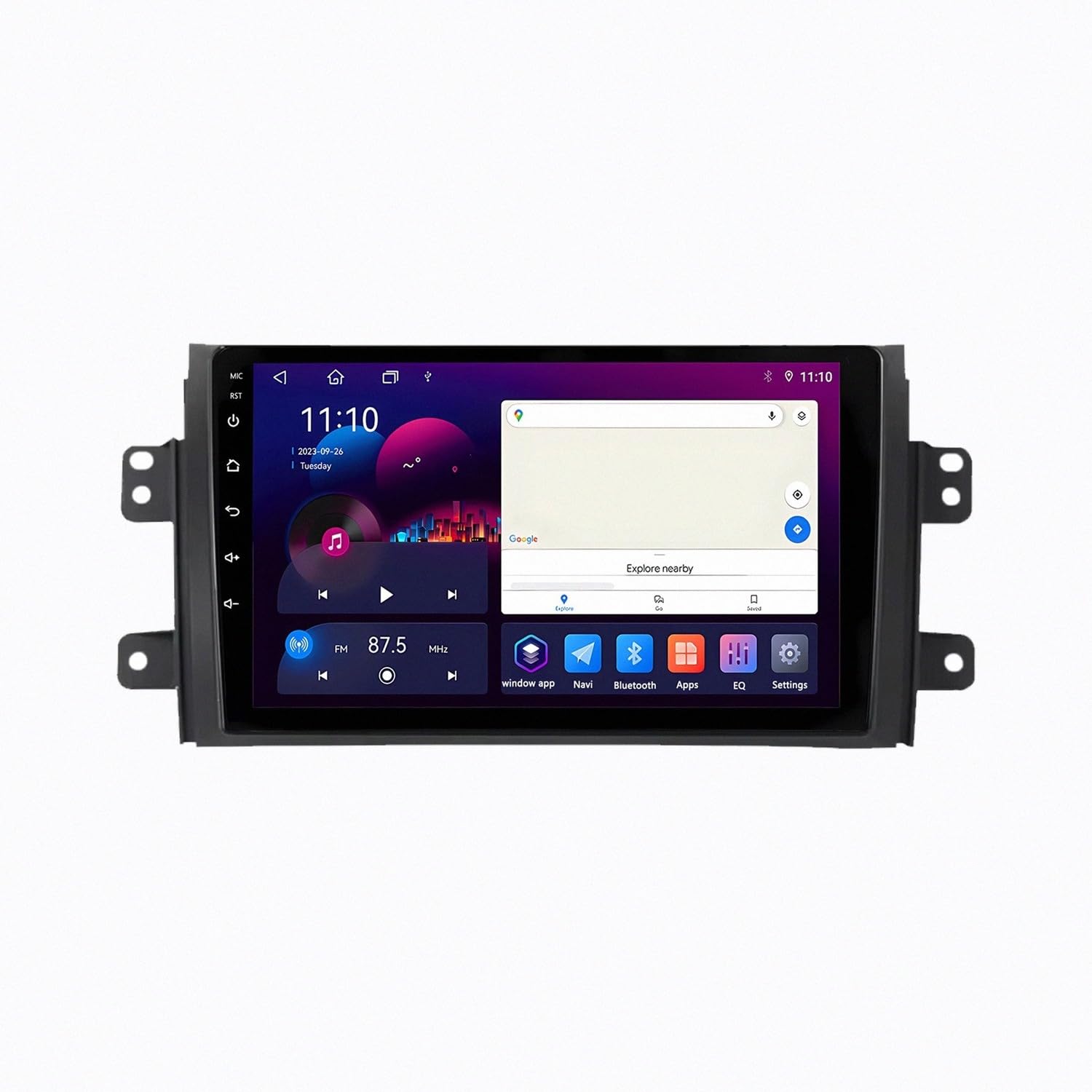 Radio de coche 2 DIN Suzuki SX4 con navegador GPS de 32G, pantalla táctil y Bluetooth 8