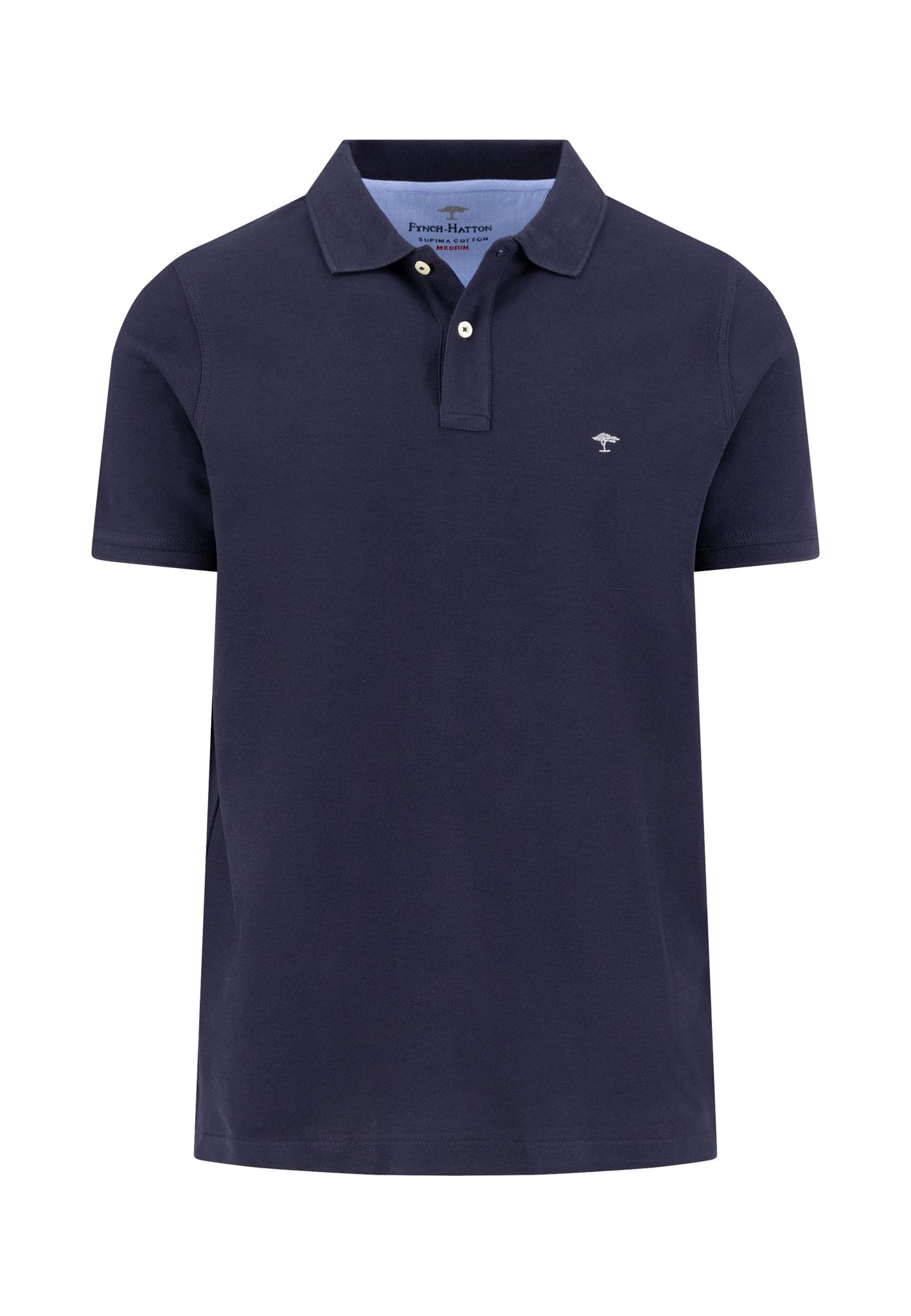 FYNCH-HATTON Premium Cotton Polo Shirt, navy, L