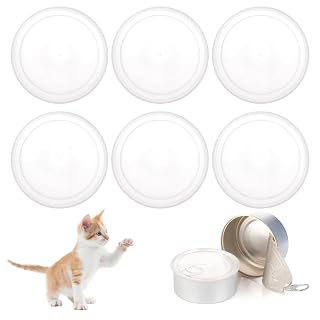KALIONE 6 Pcs Dog Food Can Covers Lids - 75 mm Reusable Can Covers for Canned Goods or Pet Dog Cat Food Saver - Amazon product rated Grade A