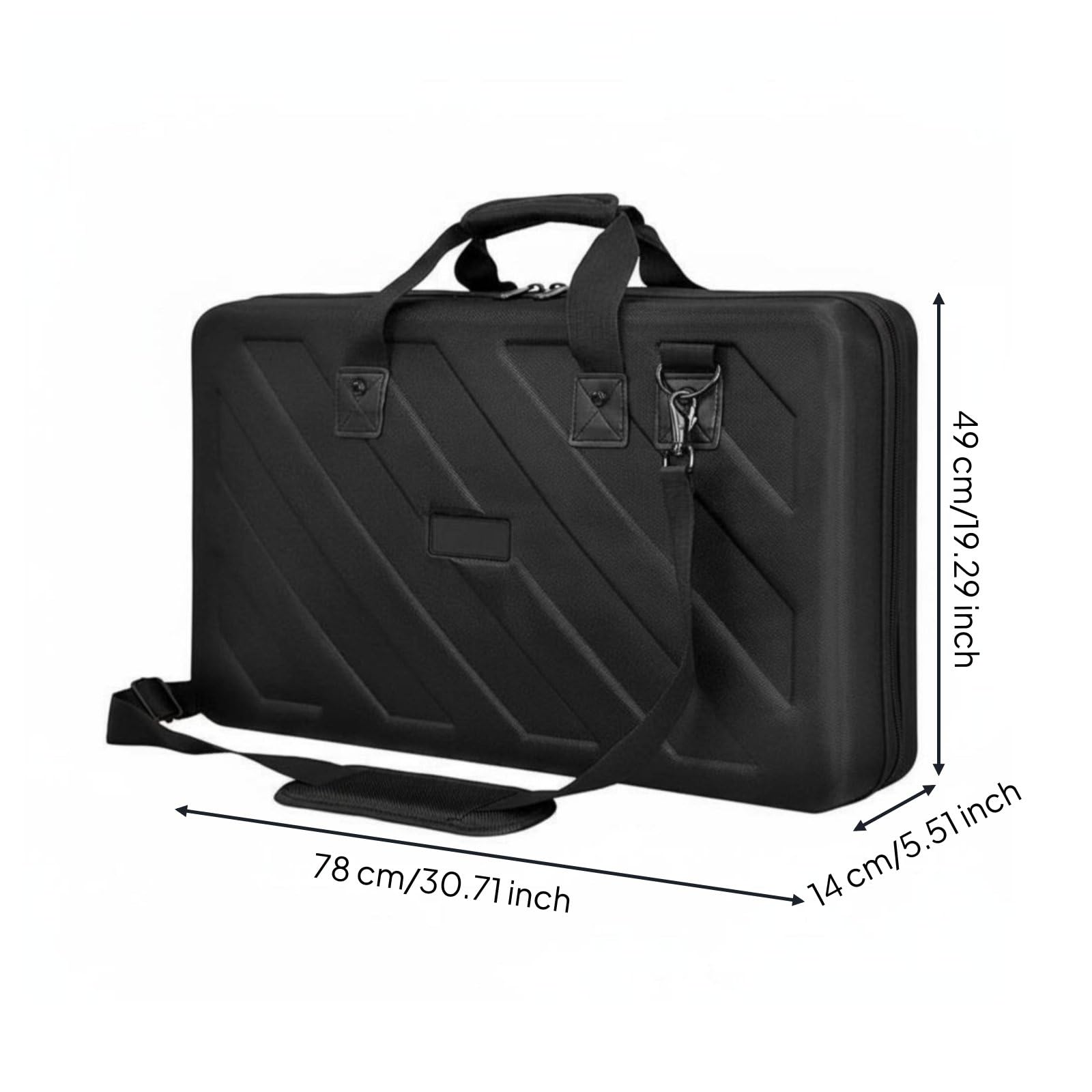 Custodia per Controller DJ Portatile Borsa da Trasporto per Console DJ Robusto Viaggio, Eventi, 78 49 14CM Con Tracolla