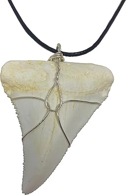 Large Realistic Replica Great White Shark Tooth Necklace