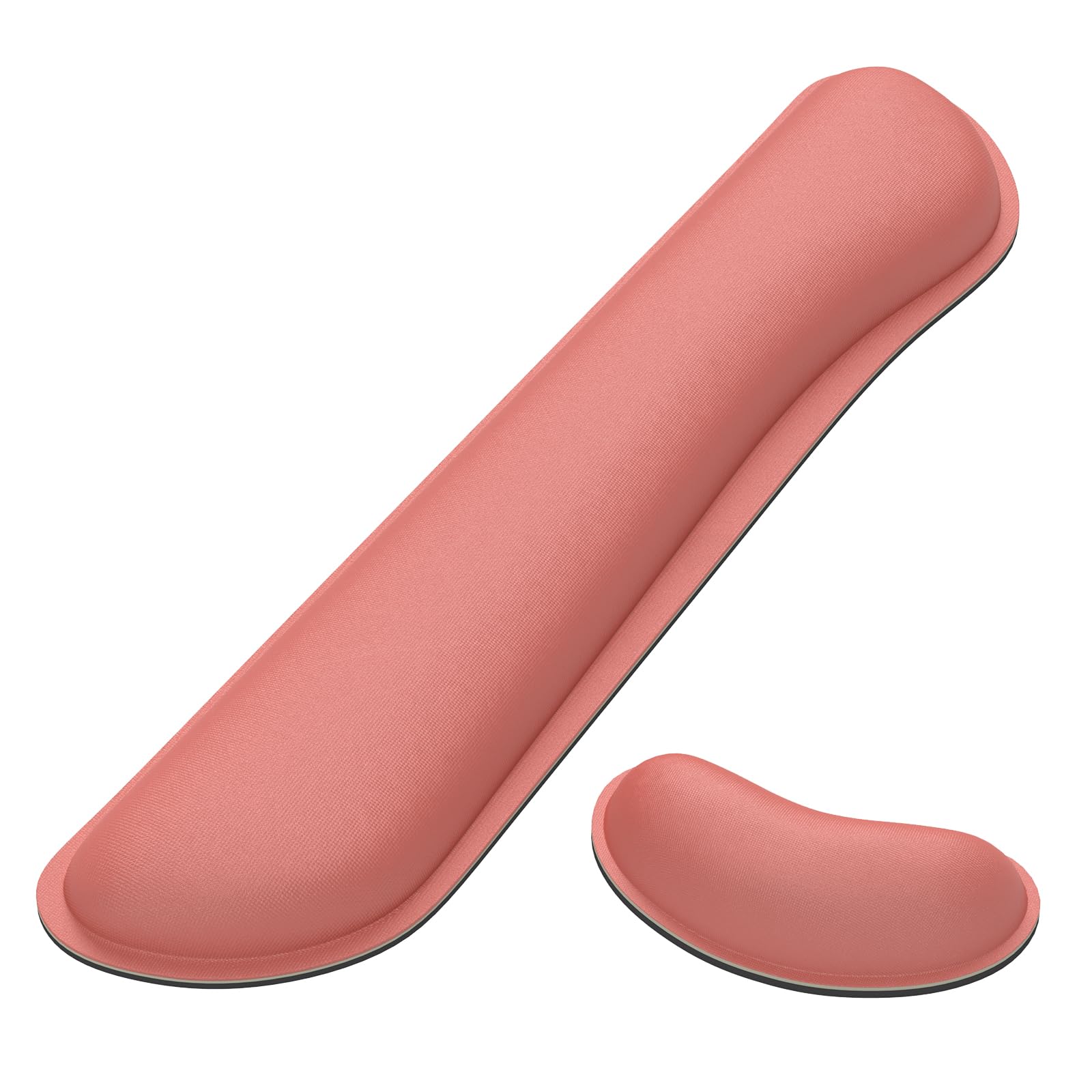 Dapesuom Enlarge Keyboard Wrist Rest, Memory Foam Wrist Cushion for Desk Mats Support, Cute Typing Pain Relief Keyboard Mouse Pad Rests Set with