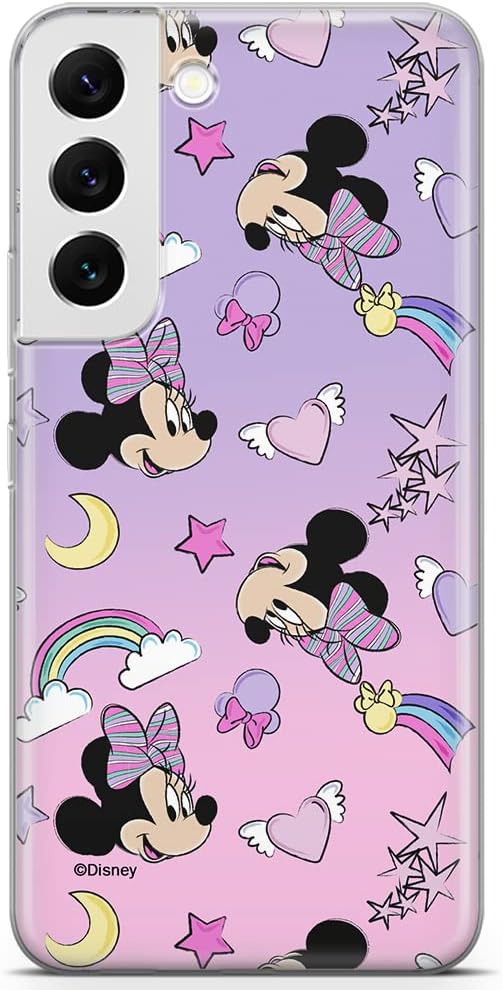 ERT GROUP Mobile Phone case for Samsung S22 Original and Officially Licensed Disney Pattern Minnie 031 optimally adapted to The Shape of The Mobile Phone, case Made of TPU