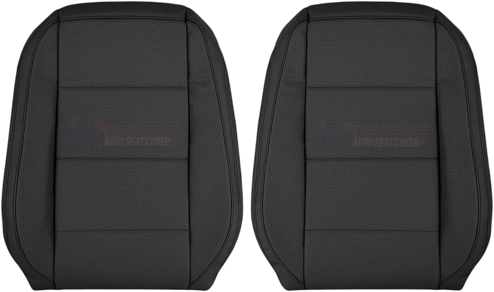 2006-2010 fits Volkswagen Jetta Passenger & Driver Tops Leather Seat Cover Black