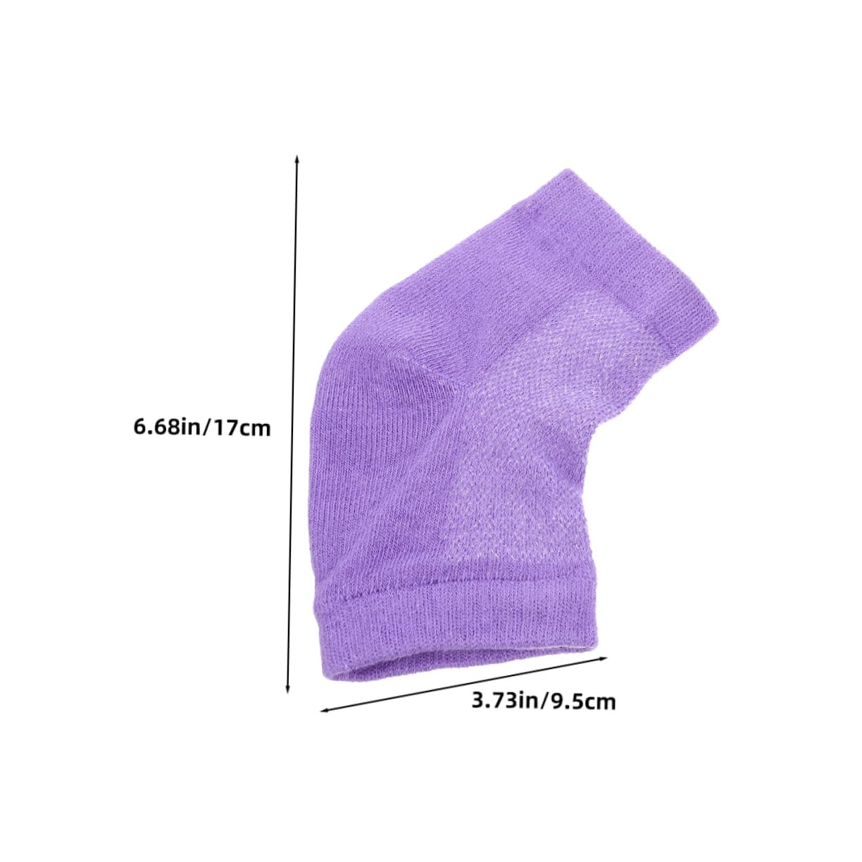 FRCOLOR 4 Pair Heel Socks Gel Moisturizing Elastic Portable Cracking Preventing for Dry Heels