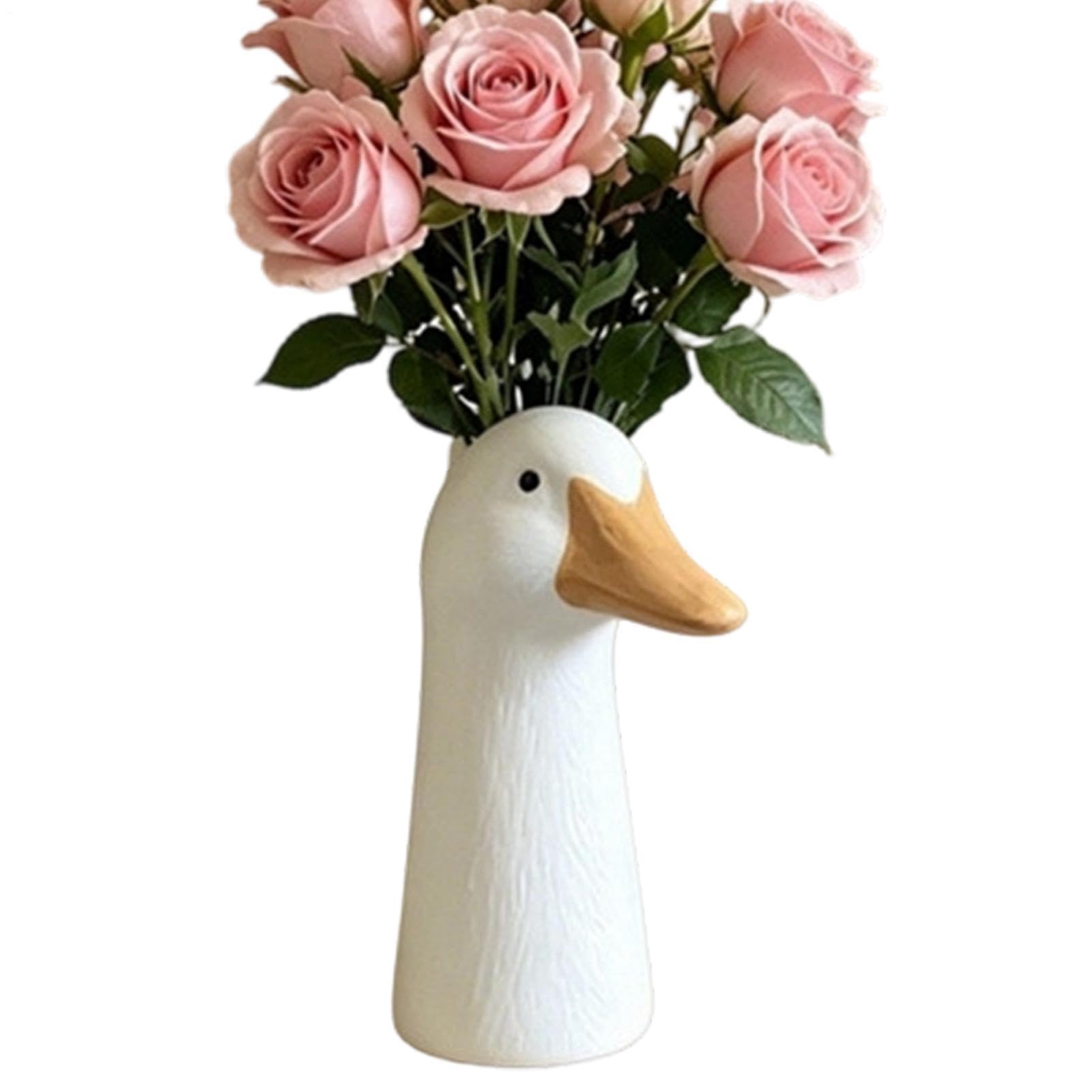 Vase tête d'oie en céramique, idée cadeau déco pour la maison