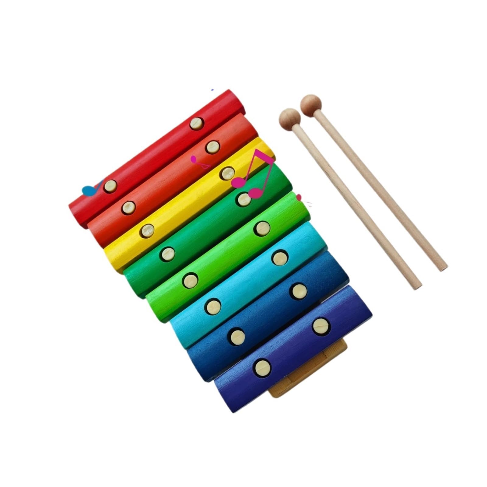 8 Notes Wooden Xylophone with 2 Mallets | Strumento musicale
