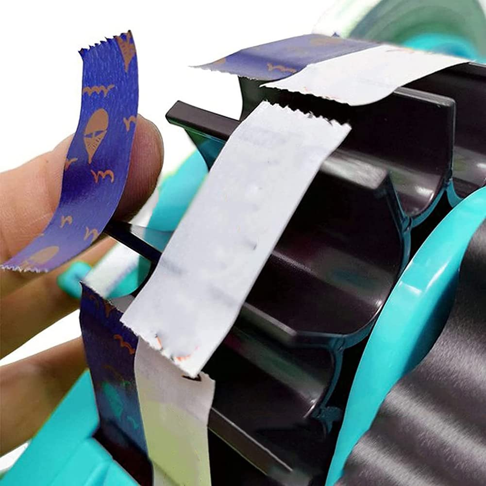 WäRme Distributeur de adhésif avec plusieurs rouleaux de découpe, pour sublimation pour transfert de chaleur, adhésif avec noyau bleu de 2,5 cm et 7,6 cm